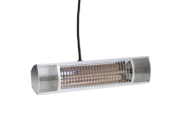 HORTUS Terrassevarmer vægmodel 1500 W, GT, 51 cm, sølv (211-354)