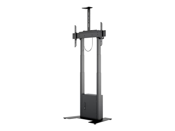 Multibrackets M Motorized Floorbase - Elektrisk løfteinnretning - for LCD TV / kamera - svart - skjermstørrelse: 42"-100" - plassering på gulv