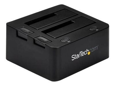 Startech Dual-Bay USB 3.0 to SATA and IDE Hard Drive Docking Station, USB Hard Drive Dock, External 2.53.5 SATA III and IDE (40 pin) SSDHDD Docking...
