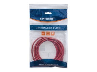 Intellinet 342209 patchkabel RJ45 CAT 6 U/UTP 15,00 m röd 1 st