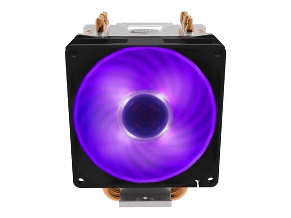 Cooler Master Hyper H410R RGB - Prosessorkjøler - (for: LGA1150, LGA1151, LGA1155, LGA1156, LGA1200, LGA1700, AM4, AM5) - aluminium - 92 mm