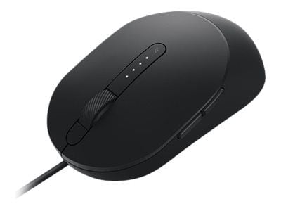 Dell Pro MS3220 - Mus - laser - 5 knapper - kablet - USB 2.0 - svart - med 3 års Advanced Exchange Service