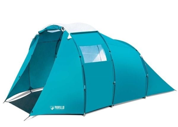 Bestway 68092, Kuppeltelt, 4 person(er), Myggnett, Vanntette sømmer, Blå, Hvit