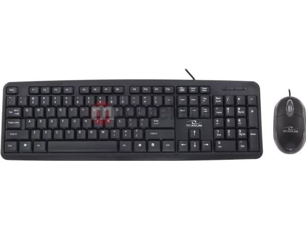 TITANUM sett mus + kablet USB-tastatur SALEM TK106