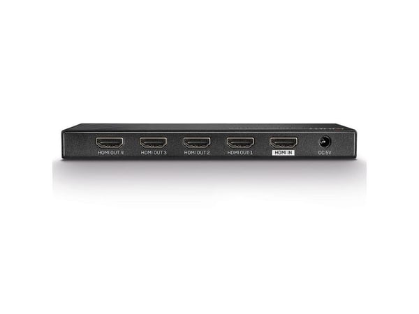 Lindy 38236, HDMI, 4x HDMI, 3840 x 2160 pixlar, Svart, Metall, 4K Ultra HD