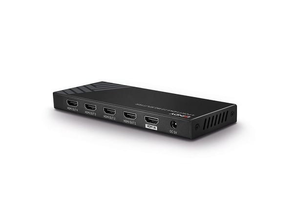 Lindy 38236, HDMI, 4x HDMI, 3840 x 2160 pixlar, Svart, Metall, 4K Ultra HD