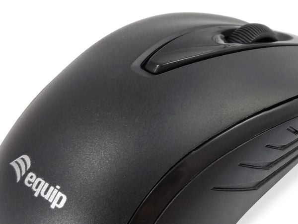 Equip 245107, Molempikätinen, Optinen, USB A-tyyppi, 1000 DPI, Musta