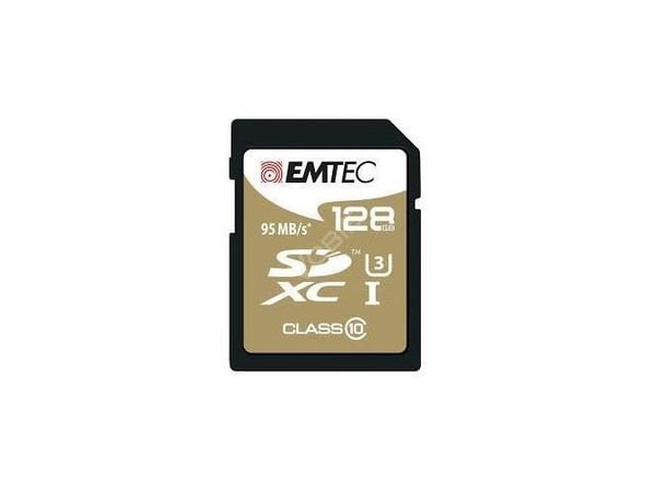 EMTEC SpeedIN' PRO - Flashminnekort (microSDHC til SD-adapter inkludert) - 128 GB - Video Class V30 / UHS-I U3 / Class10 - microSDXC UHS-I