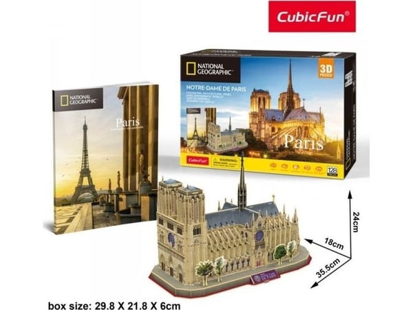 CubicFun Notre Dame de Paris, 1 stykker, Bygninger, 10 år