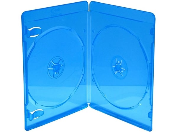 MediaRange BOX39-2-50, Blu-ray etui, 2 diske, Blå, Transparent, Plast, 7mm, Støvresistent, Ridseresistent, Stødresistent