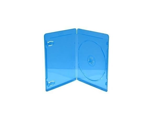 MediaRange BOX39-50, Blu-ray-fodral, 1 disk, Blå, Transparent, Plast, 171x134x7 mm, Dammresistent, Reptålig, 50 stk