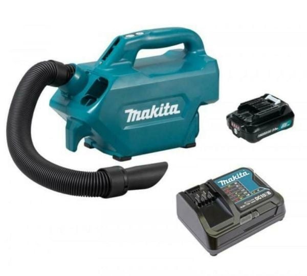 Makita CL121DSA - Støvsuger - kanister - pose - 1 batteri