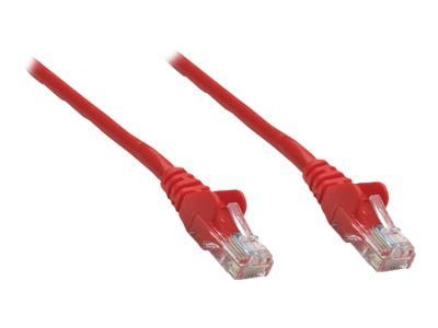 Intellinet Network Patch Cable, Cat5e, 1.5m, punainen, CCA, U/UTP, PVC, RJ45, Gold Plated Contacts, Snagless, Booted, Polybag - Patchkabel - RJ-45 ...