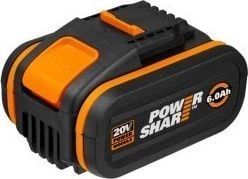 WORX WA3641, Batteri, Lithium-Ion (Li-Ion), 6 Ah, 20 V, WORX, Sort, Oransje