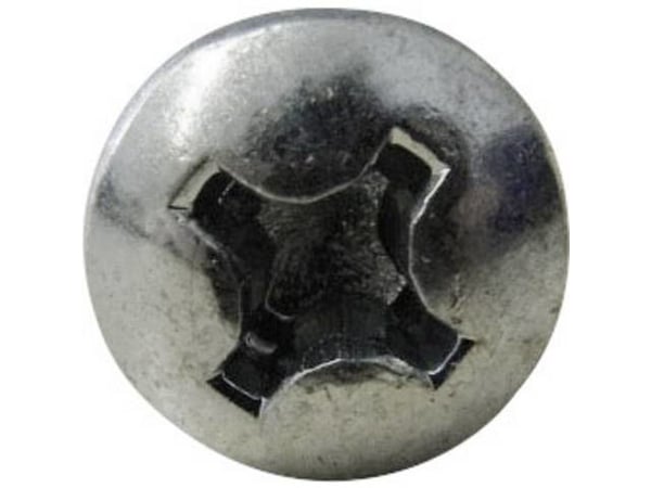 Toolcraft 815101, Skrue, Galvanisert stål, kuppelhode, 16 mm, 3,6 mm, 100 stk
