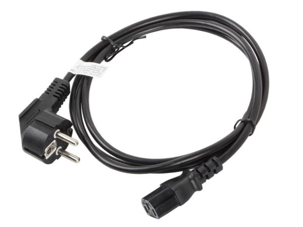 Lanberg - Strømkabel - CEI 23-16/VII / CEE 7/3 til IEC 60320 C13 - 10 A - 1,8 m - lajiteltu