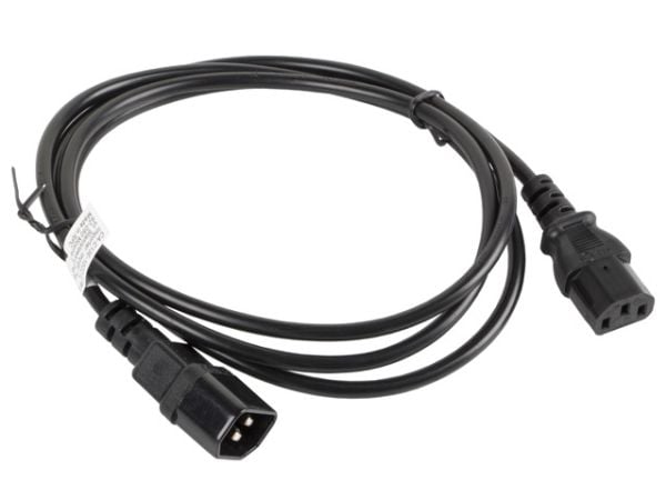 Lanberg CA-C13E-10CC-0018-BK, 1,8 m, C13 liitin, C14 liitin
