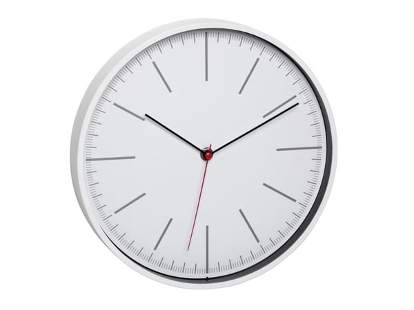 TFA-Dostmann 60.3049.02, Seinä, Quartz clock, Pyöreä, Valkoinen, Muovi, Classic