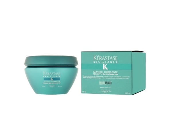 Kerastase Résistance Masque Thérapiste 200ml, Naisten, Vaurioituneet hiukset, Paksut hiukset, 200 ml, Korjaus, Elävöittävä, Vahvistava, Purkki, AQU...