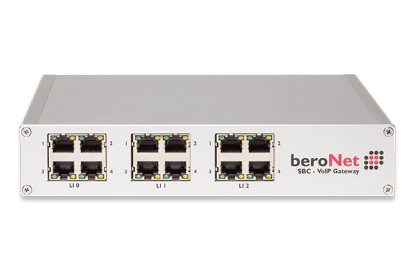 beroNet Modular Session Border Controller BNSBC-L - VoIP-gateway - 100Mb LAN, TDM - 1U - skystyring - rackmonterbar