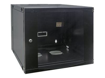 Intellinet Network Cabinet, Wall Mount (Double Section Hinged Swing Out), 6U, Usable Depth 385mm/Width 465mm, Black, Flatpack, Max 30kg, Swings out...