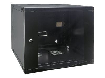 Intellinet Network Cabinet, Wall Mount (Double Section Hinged Swing Out), 12U, Usable Depth 385mm/Width 465mm, Black, Flatpack, Max 30kg, Swings ou...