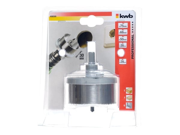 kwb 498500, Sett, Drill, Sponplate, Gipsplater, Plast, Mykt tre, Rustfritt stål, Fjær stål, Zink, Fjær stål