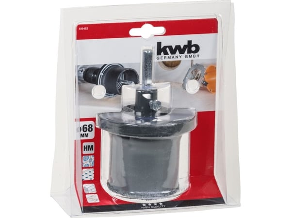kwb 499463, Single/enkelt, Drill, Keramisk, Betong, Gipsplater, Plast, Stein, Flis, 5,5 cm, 6,8 cm, 1 stykker