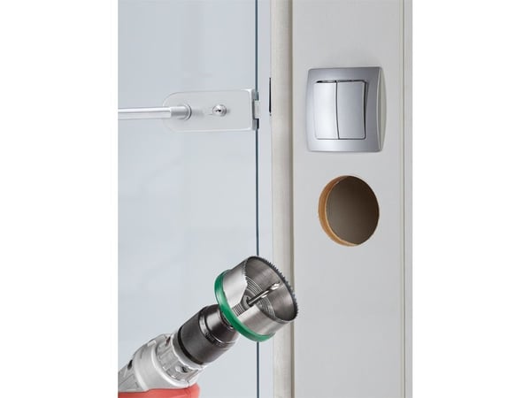 kwb 499700, Sett, Drill, Akryl, Løvtre, Ikke-jernholdig metall, Gipsplater, Plast, Mykt tre, Tre, Grønn, Grå, Zink, 3,2 cm