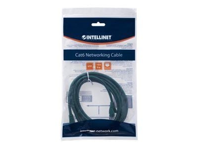 Intellinet Network Patch Cable, Cat6, 1.5m, Green, CCA, U/UTP, PVC, RJ45, Gold Plated Contacts, Snagless, Booted, Lifetime Warranty, Polybag - Kobl...