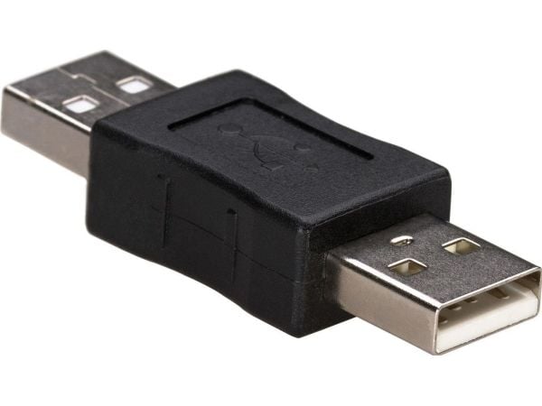 Akyga - USB-hann-hunnveksler - USB (hann) til USB (hann) - svart
