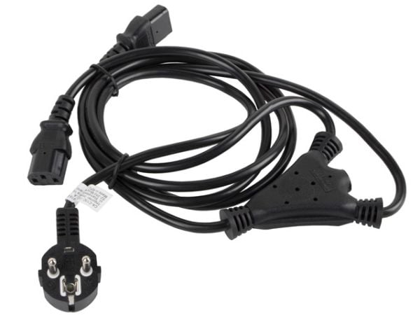 Lanberg - Strømkabel - CEE 7/7 (han) til IEC 60320 C13 - 1,8 m - lajittelu
