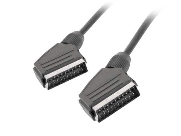 Lanberg - Video/lydkabel - SCART hann til SCART hann - 1.8 m - svart