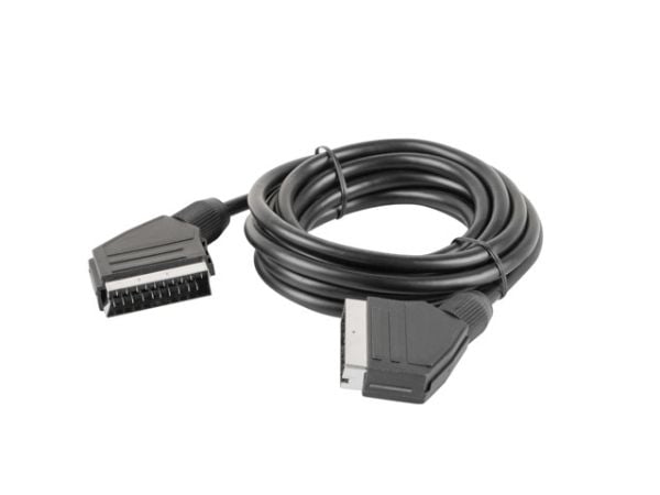 Lanberg - Video/lydkabel - SCART hann til SCART hann - 1.8 m - svart
