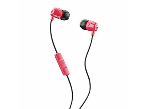 Skullcandy Jib - Ørepropper med mikrofon - i øret - kablet - 3,5 mm jakk - lydisolerende - rød, svart