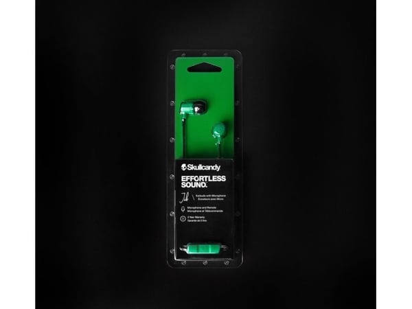 Skullcandy Jib - Ørepropper med mikrofon - i øret - kablet - 3,5 mm jakk - lydisolerende - rød, svart