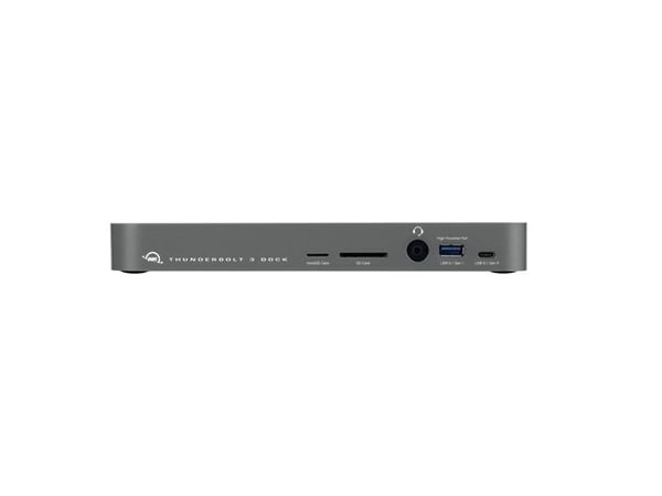 OWC Thunderbolt 3 Dock - Dokkingstasjon - Thunderbolt 3 - Mini DP - 1GbE - 85 watt