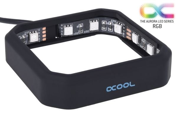 Alphacool Aurora XPX, Polyoksymetylen (POM), Svart, 4-pin, 75 mm, 75 mm, 17 mm