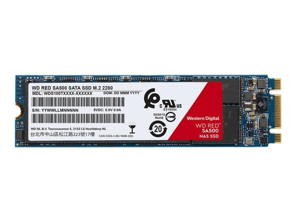 WD Red SA500 WDS100T1R0B - SSD - 1 TB - intern - M.2 2280 - SATA 6Gb/s