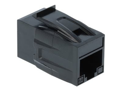 Delock Keystone Module RJ45 jack > RJ45 jack Cat.6A - Modulinnlegg (kopling) - CAT 6a - UTP - RJ-45 - svart
