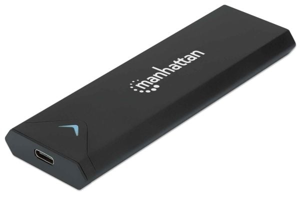 Manhattan 130530, SSD-kabinett, M.2, M.2, 10 Gbit/s, USB-tilkobling, Sort