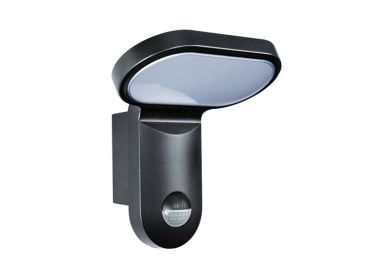ESYLUX AOL 200 LED 5K, Vegglys, Sort, Aluminium, Plast, IP55, Fasade, II