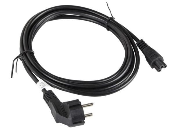 Lanberg - Strømkabel - CEE 7/7 (han) vinklet til IEC 60320 C5 - 3 m - lajitelma
