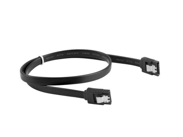 Lanberg - SATA-kabel - Serial ATA 150/300/600 - SATA (hunn) til SATA (hunn) - 70 cm - svart