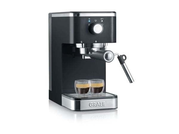 Graef Young ES402 - Kaffemaskin med melkeskummer - 15 bar - svart