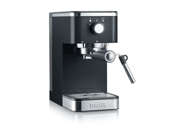 Graef Young ES402 - Kaffemaskin med melkeskummer - 15 bar - svart