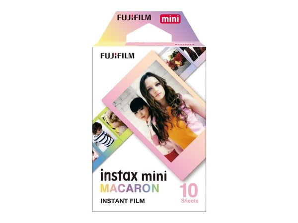 Fujifilm Instax Mini MACARON - Färgfilm för snabbframkallning - ISO 800 - 10 exponeringar