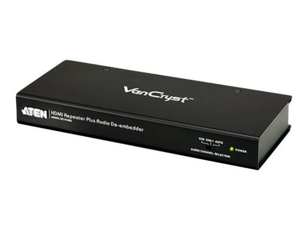 ATEN VanCryst VC880 HDMI Repeater Plus Audio De-embedder - Video/lyd-forlenger - opp til 15 m