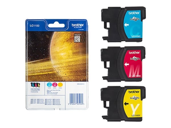 Brother LC1100RBWBP, 325 sivua, 3 kpl, Monipakkaus