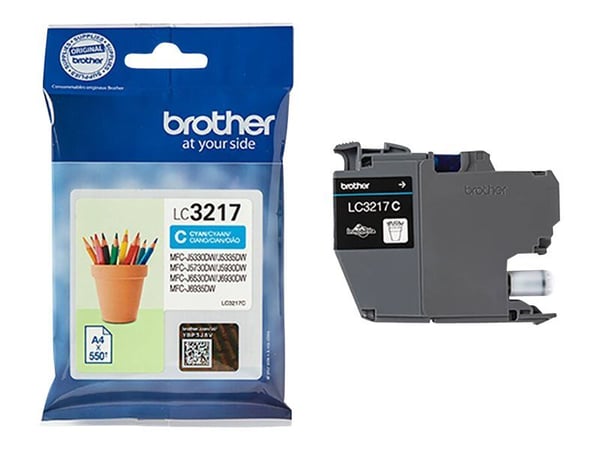 Brother LC3217C, 550 sivua, 1 kpl, Kertapakkaus